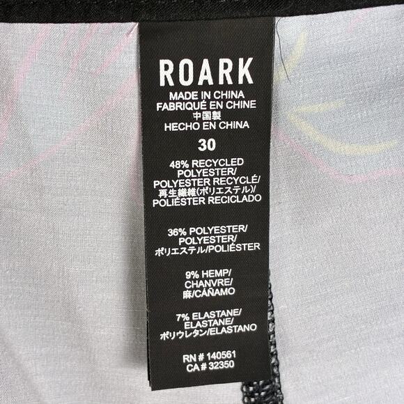 Roark Mens 30 Passage Aurora Flora Black Gray Hawaiian Surf Swim Board Shorts - Picture 6 of 10